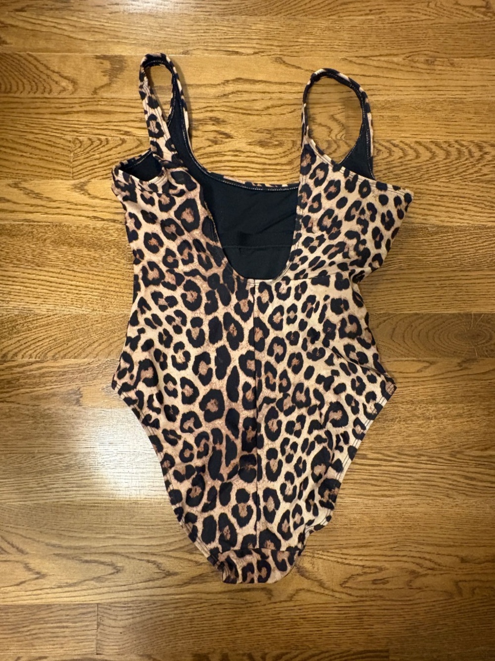Good American Leopard Print One Piece Swimsuit Size 2 Like New Animal Print - Picture 2 of 2
